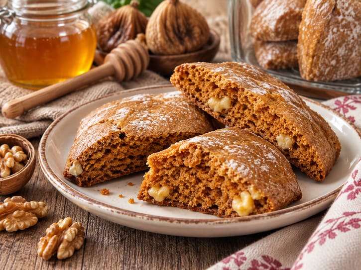 mostaccioli calabresi di miele di fichi e noci