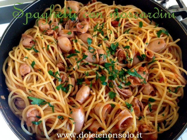 spaghetti con moscardini