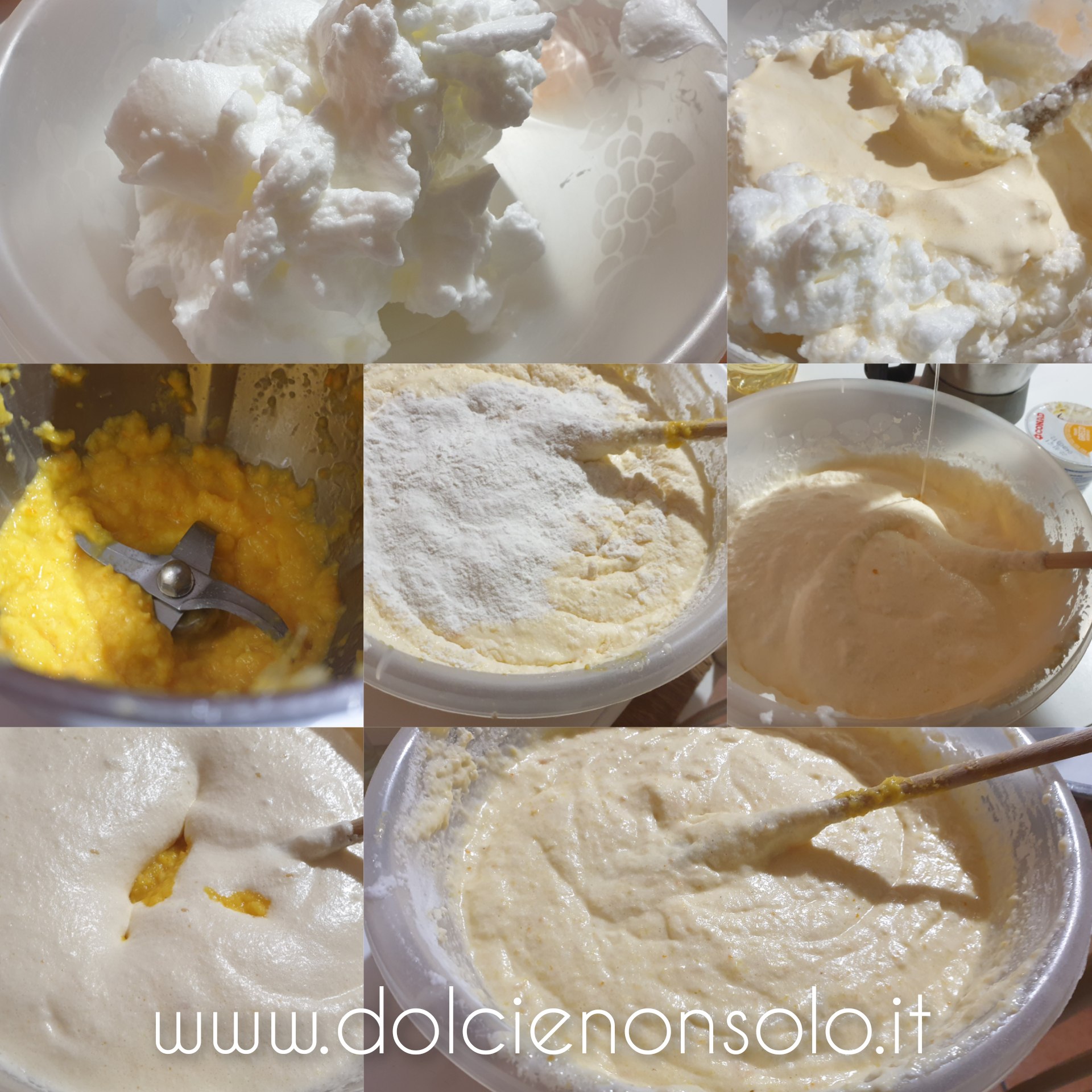preparazione Torta di arance e yogurt