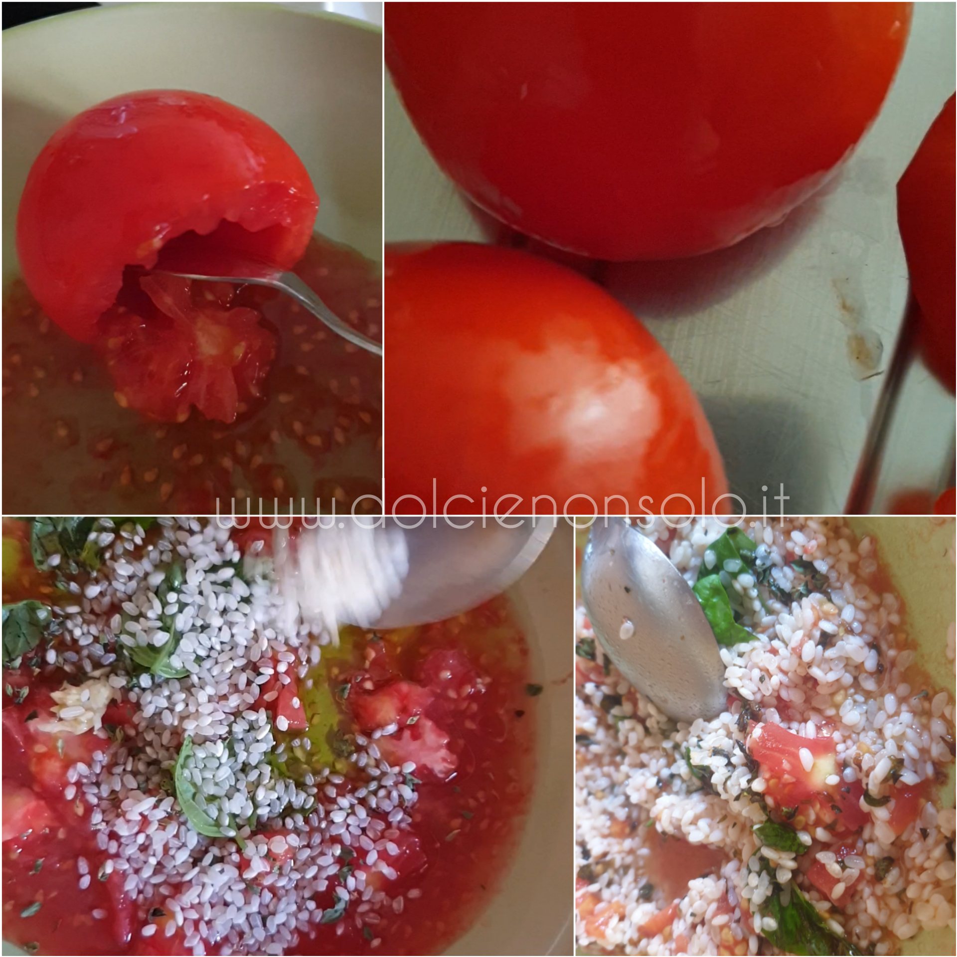 preparazione pomodori ripieni