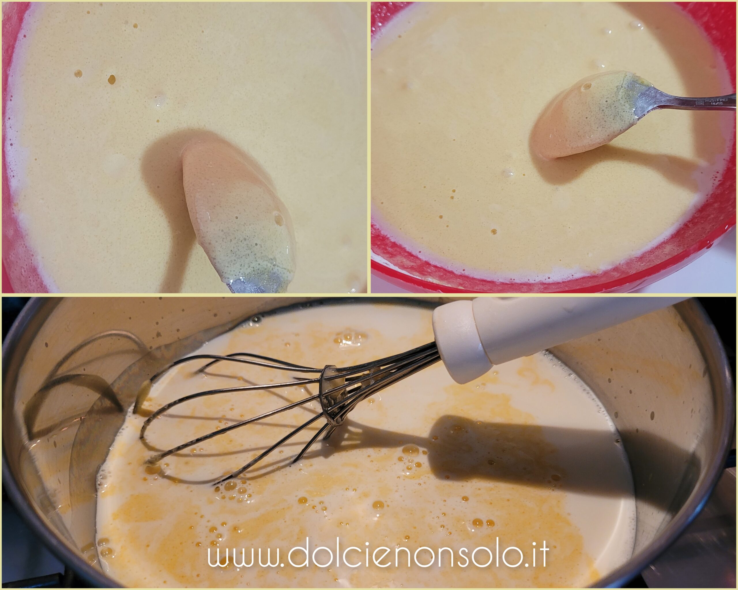 preparazione crema pasticcera