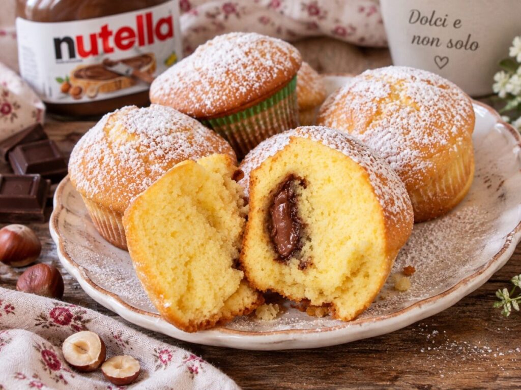 Muffin alla Nutella morbidissimi e golosi