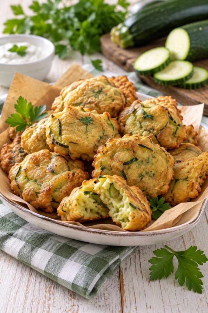 Frittelle di zucchine con talli e patata