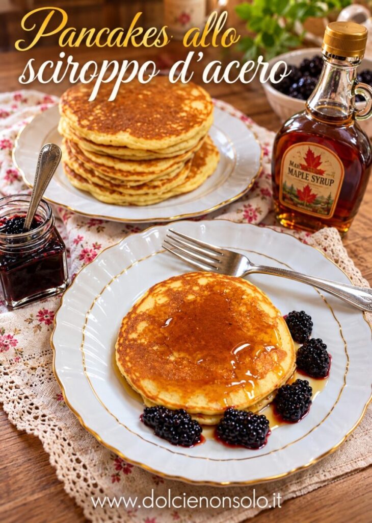 Pancakes allo sciroppo d’acero