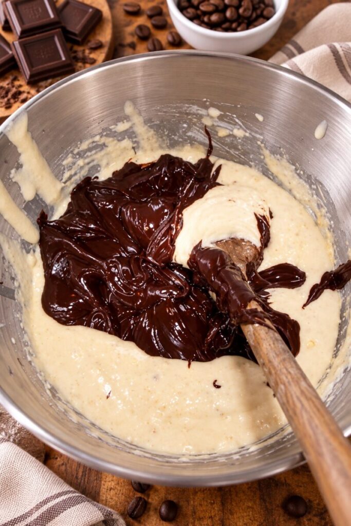 Cioccolato fondente sciolto a bagnomaria con il burro