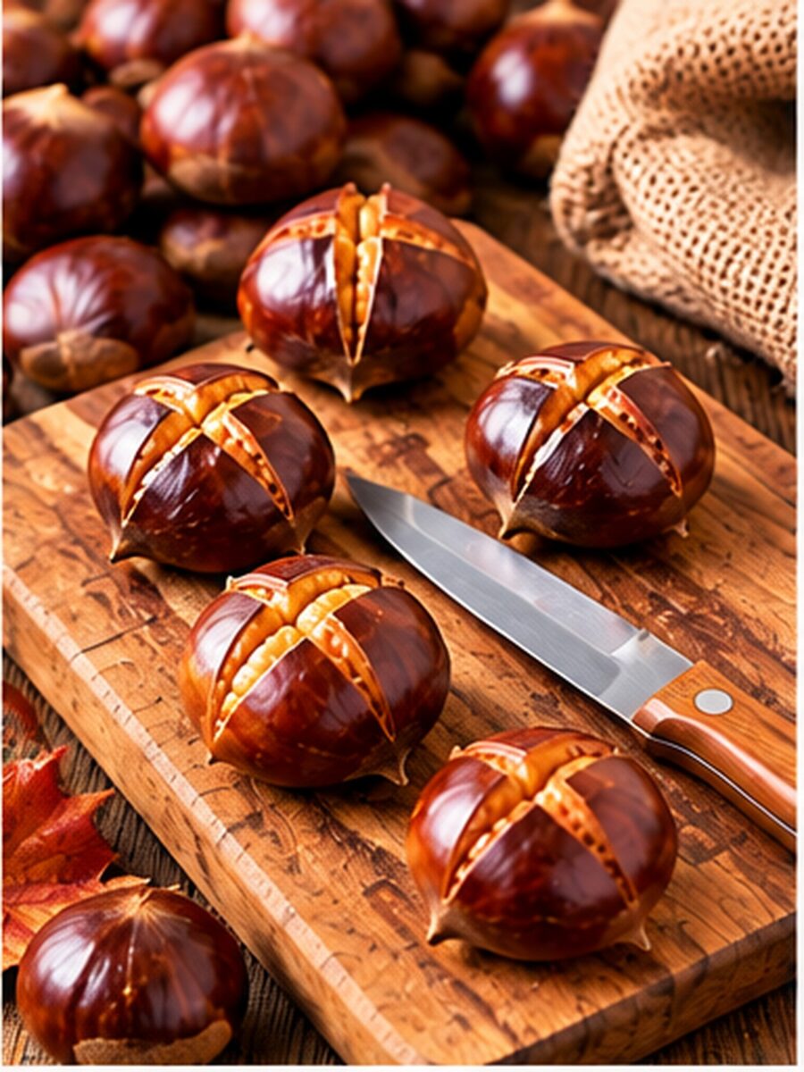 Come incidere le castagne prima della cottura