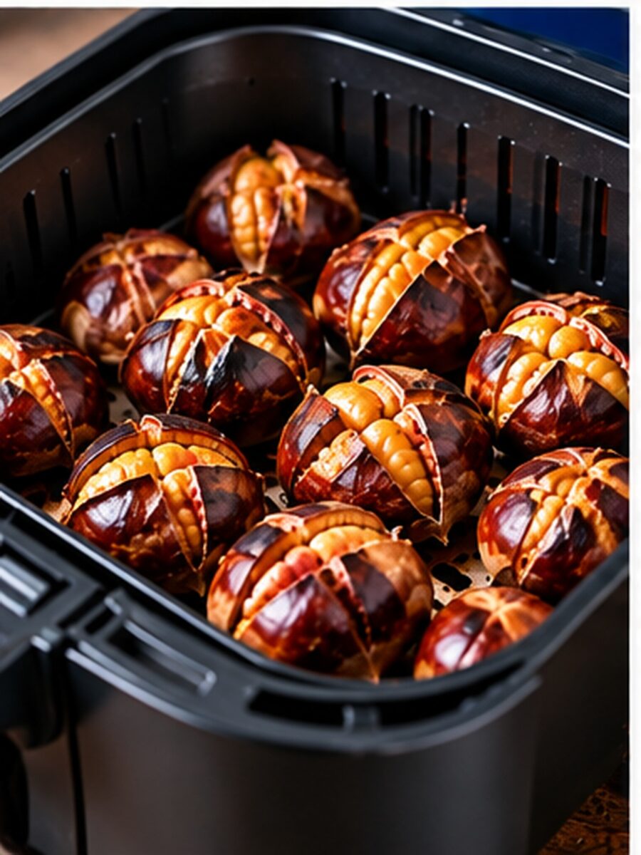 Castagne in friggitrice ad aria