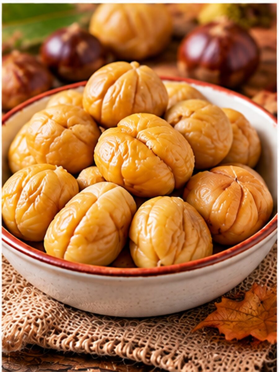 Castagne sbucciate
