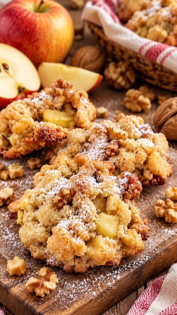 Biscotti alle mele e noci