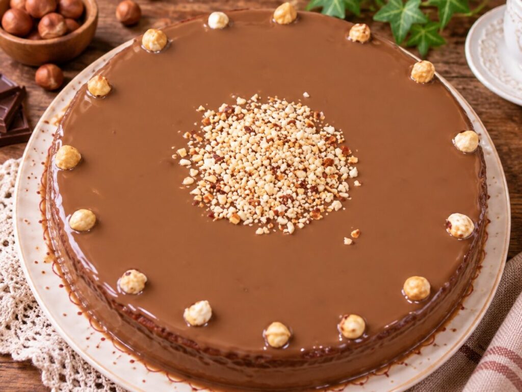 torta al cioccolato e caffè con glassa